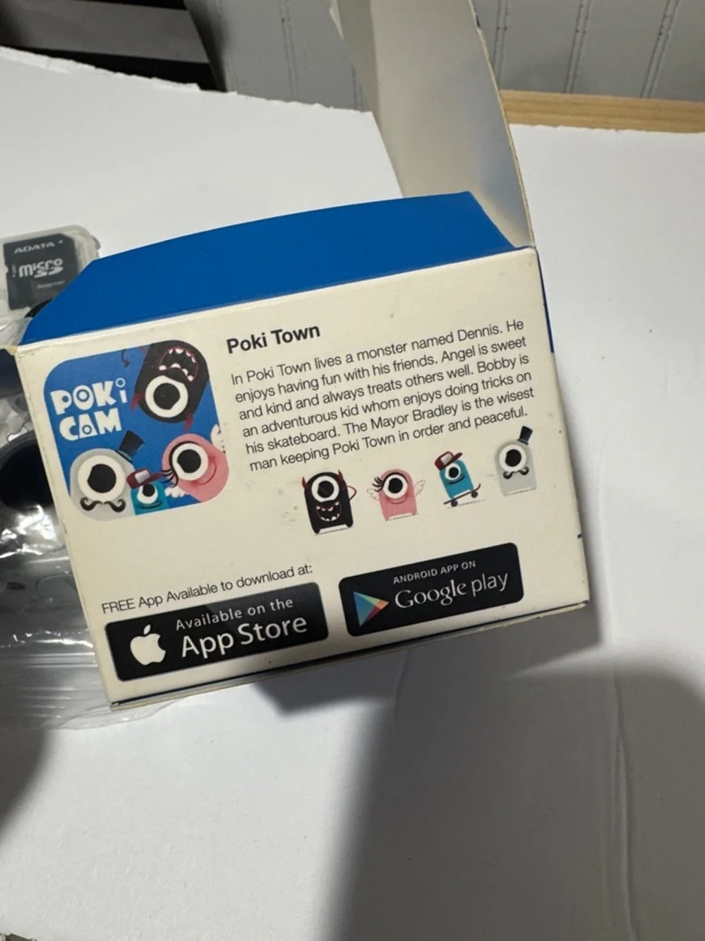 Poki Cami camera MicroSD Card and Accessory Kit Black & Blue